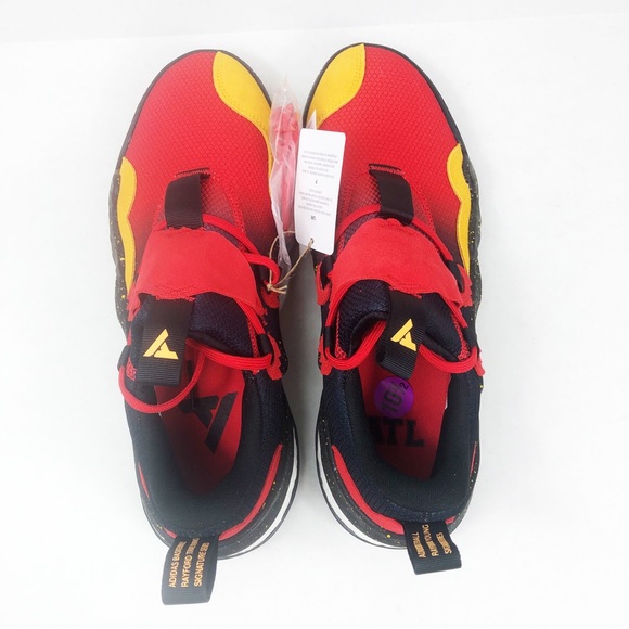 NWT Adidas Trae Young 1 Atlanta Hawks Basketball Shoe | Red Black Yellow | 10.5 main image 5